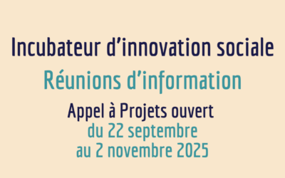 Appel à projets 2025/2026 – réunions d’information